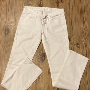 Straight leg 7 for all mankind white pants